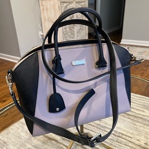 Kate Spade Medium Satchel - black and tan